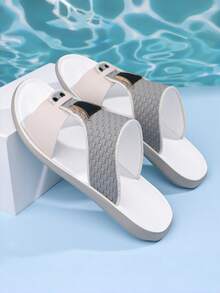 Zapatillas de verano para hombre, sencillas y modernas, con suela fina y antideslizantes, para deportes y ocio. - Blanco - Ver 3