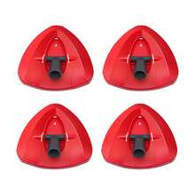 1/2/4pcs Replacement Mop Base Suitable For O-Cedar Easywring, With Various Brush And Cotton Yarn, Easy-To-Clean Red Cleaning Tool Accessories - A-Red - View 8