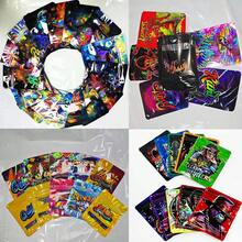 100个3D激光3.5克铝箔袋，礼品包装袋，色彩鲜艳的多彩彩虹卡通设计，可重复密封的铝箔拉链袋，防异味3.5克自立袋，可重复使用的塑料袋，适用于礼品、派对回礼、生日、节日等场合。 - 彩色 - 查看 10