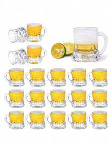 6个装迷你啤酒杯，小型品鉴杯，威士忌果汁杯，生日烧烤啤酒节单身派对用品 - 無色 - 查看 10