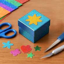 10/20/40pcs Multi-Color Glitter Card Paper, High-Quality Shiny Card Paper, A5 Glitter Paper For Arts & Crafts, Card Making, Scrapbooking DIY Projects - Multicolor - View 5