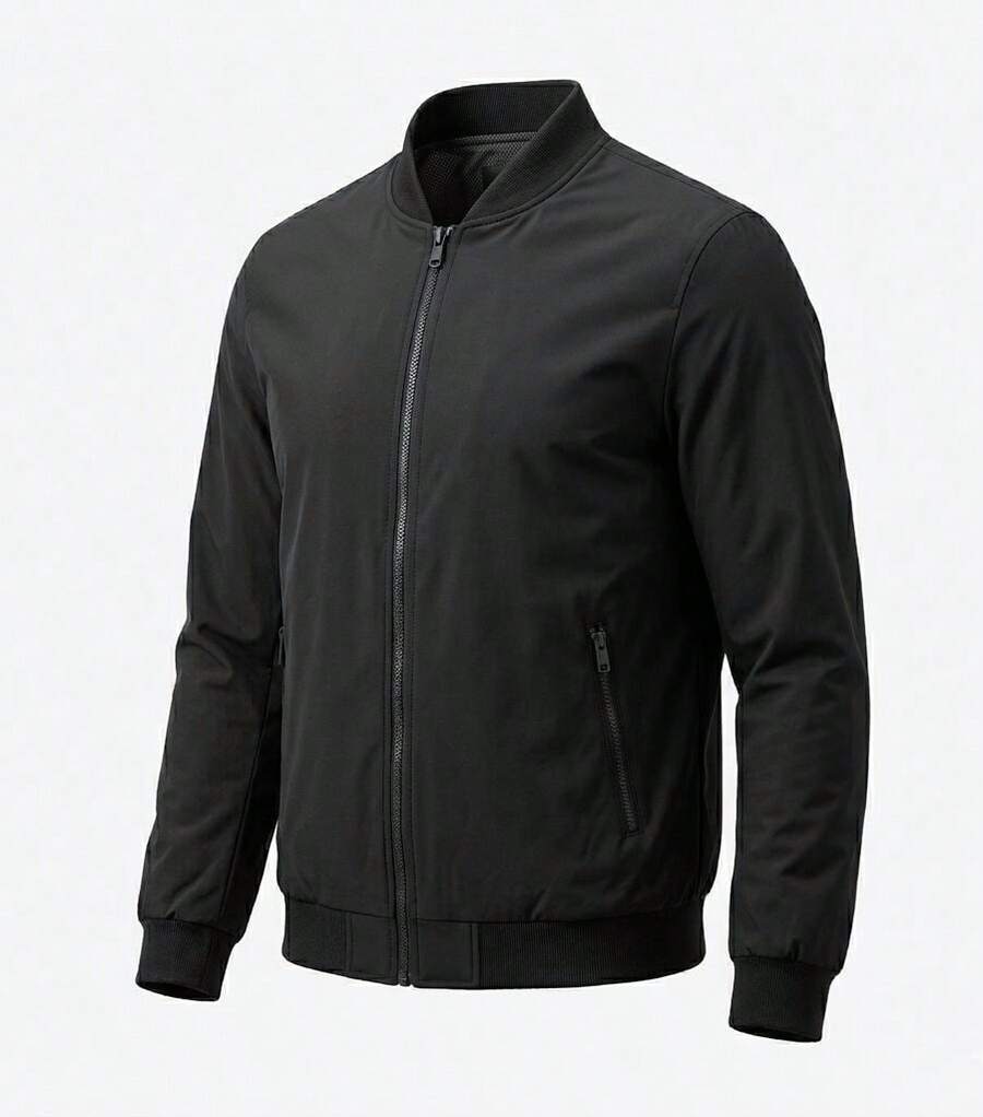 Men's Slim Fit Lined Dress Jacket - Stylish Winter Jacket StopTop - Black - View 1