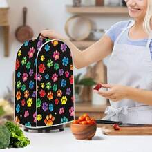 1 Household Blender Dust Cover, Geometric Floral Pattern, Small Appliance Protection Cover, Universal Size Blender Dust Cover, Machine Washable, Suitable For Women's Kitchenware - Full Coverage - View 8