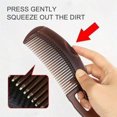 Scalp Cleansing Massage Comb | Scalp Scanner Black Technology, Suction, Anti-Itching And Oil Removal, Portable Press-Type Leave-In Anti-Dandruff Artifact
