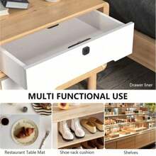1 Roll Waterproof Anti-Moisture Drawer Liner, Suitable For Kitchen Counters, Wardrobes, Special Paper Shoe Cabinet Liner, Waterproof Anti-Moisture EVA Cabinet Liner For Kitchen, Refrigerator, Wardrobe, Non-Slip And Trimmable - Transparent Diamond Pattern - View 4