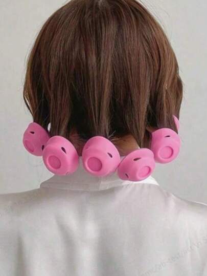 20/10/1 Pink & Blue Silicone Hair Clips, Heatless Design, Portable & Easy To Carry, Convenient To Use, Creates Natural Waves & Bangs, Suitable For Short To Medium Hair, Great For Home And Travel