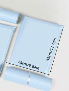 10pcs/Set 35*25CM Ins Style Gentle Light Blue Plastic Packaging Express Bag Gift Airplane Box Packaging Bag - Packaging Bags - View 6