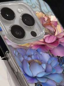 Faux Pearl Floral Painted Elegant New Feather Chiffon Minimalist Fashion Phone Case Compatible With IPhone 17/17 Pro Max, 15, 16/16 Pro, 15 Pro Max, P13, P14, P11 Soft Case, P12, XS, XR, 7/8, 7/8 Plus, A14, A15, S23 Ultra, A50, A12, A32, A52, A72, A51, A21S, A13, A14, S22 Ultra, S23, A33, A53, S20 FE,International Version, Not The Domestic Version - 型號2(1台) - 查看 6
