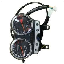 Complete Speedometer Dashboard For Suzuki 125 Type EN Motorcycle With Integrated Indicators - Black - View 2