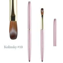 科林斯基亚克力美甲刷 #12 - 亚克力美甲刷，适用于家庭和美甲沙龙的专业美甲DIY，亚克力粉美甲刷（粉色） - 粉色 - 查看 12