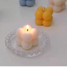 OBOVAY 1 Nến thơm thủ công, hộp trong suốt, màu trắng/tím, đỏ/xanh dương/xanh lá cây/vàng/tím, hình khối lập phương, hương thơm trang trí, thích hợp để trang trí bàn làm việc, chụp ảnh kỷ niệm, thiền định, giảm căng thẳng, yoga, tắm, trang trí phòng, quà sinh nhật, quà tốt nghiệp, quà tưởng niệm, lễ thắp nến, tưởng nhớ. - Nhiều màu 2 - Xem 9