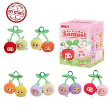 1个Samuel水果盲盒，可爱ABS水果脸娃娃吊坠，360°旋转眼睛，6款常规款式+1款隐藏梨子款式（3%概率），女孩复活节生日收藏礼物（盲盒，神秘袋），非毛绒填充 - 彩色 - 查看 2