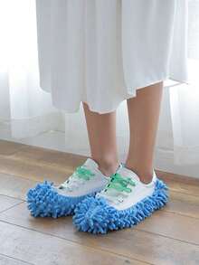 Zapatillas de fregona perezosas - Zapatos de limpieza de piso reutilizables y lavables con puños elásticos, equipados con accesorios de fregona, sin necesidad de electricidad, adecuados para salas de estar y dormitorios, esenciales para la limpieza del dormitorio | Zapatillas de fregona, telas lavables, adecuadas para el hogar, el dormitorio, la sala de estar, interiores - Multicolor - Ver 8