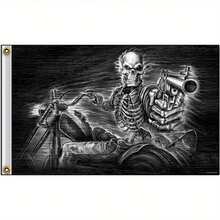Hot Leathers Flag Assassin Rider 3X5ft Flag Banner Tapestry Is Easy To Hang, Suitable For Man Caves, College Dorm Decorations And Outdoor Parties, Perfect For Outdoor Use, Great Gift For Men And Women - 1PC - View 1