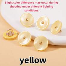 20pcs Metal Pearl Decorative Buttons, High-End Colors, Suitable For Clothing, Shirts, DIY Crafts, 12 Color Options, Size: 11mm/0.43 Inches - 20pcs - View 13