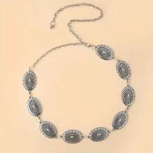 1件装女士朋克风时尚多层流苏裤链，适合万圣节派对或日常穿着，波西米亚风格 - 銀色 - 查看 3