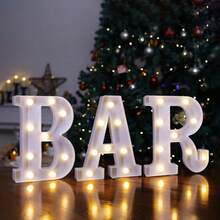 3 tiras de luces LED - Alimentadas por batería (pilas AA no incluidas), iluminación decorativa para el hogar para bar, fiesta, Navidad, cumpleaños, boda, graduación - Luz blanca cálida - Ver 10