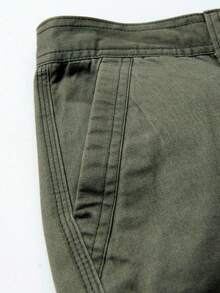 yuehaibao 男士休闲工装裤（无腰带），秋季款 - 橄欖綠 - 查看 8