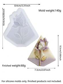 Khuôn nến silicon hình thiên thần hoa lá trang nhã, chạm khắc 3D tinh xảo, phong cách nghệ thuật lãng mạn với chất lượng cao cấp, chất liệu silicon mềm mại, độ dẻo tốt, dễ dàng lấy nến ra khỏi khuôn và vệ sinh, bền và có thể tái sử dụng. - Khuôn đúc thương hiệu nước hoa Nữ thần Hoa - Xem 8