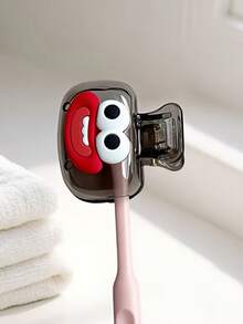 Cute Happy Face Toothbrush Protector, Dopamine Toothbrush Holder, Bright Color Ventilated Travel Toothbrush Case, Portable Toothbrush Head Protector Clip - Multicolor - View 23