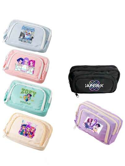 Hasbro Estuche/bolsa para lápices del fandom de The Witcher, bolsa de mercancía de anime para artículos de papelería de estudiantes, bolsa de almacenamiento para mujeres, adecuada para uso personal y como regalo
