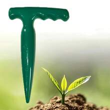 1pc Hand-Held Soil Auger - Suitable For Planting Seedlings And Bulbs, With Punching And Sowing Functions. This Is A Reusable Garden Planting Tool In Grass Green Color - 1pc - Multicolor - View 5