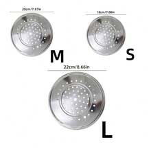 1/3pcs LDQ Stainless Steel Steamer Rack - Rust-Proof For Home Storage Pots, Multi-Layer Round Steamer Insert With Can Holder Accessory, Perfect For Home Kitchen Use, Kitchen Helper[Please Remove The Anti-Scratch Film Before Use, If It Cannot Be Removed, Please Use Hot Water To Soak] - Multicolor - View 9