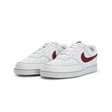 Nike Giày thể thao nữ COURT VISION phong cách retro thường ngày - Trắng/Đỏ - Xem 1