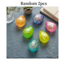 1pc Glitter Teardrop Slow Rising Stress Relief Toy: Shiny Transparent Teardrop-Shaped Slow Rebound Toy, Soft And Slowly Rising, Suitable For Children And Adults, Great For Desktop Games And Anxiety Relief. - NNL19 - View 12