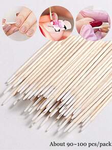 100/200/500/1000 chiếc Tăm bông nhọn chuyên dụng cho xăm hình, tăm bông dùng một lần, tăm bông nhỏ dùng cho kẻ mắt và làm đẹp. - trắng - Xem 3