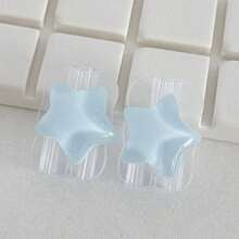 2 piezas Protector de cable universal tipo C transparente con diseño de estrella (5-14) - Resistente a la rotura, accesorio de teléfono de moda - Protector de cable de plástico con decoración de lazo lindo, protector de cable de carga - Multicolor - Ver 4