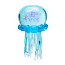 Nee Doh Jelly Squish Glitter Jellyfish Squishy, Super Solid Sensory Stress Relief Fidget Toy, Perfect Easter And Birthday Gift For Kids & Adults - 藍色1 - 查看 2