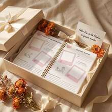 1pc Mother's Day Gift, 100 CITAS Con Mi Hija, Mother Daughter Memory Journal - A - View 4