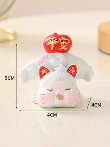 太阳能招财猫摆件套装，逼真可爱的中国风招财猫装饰品，适合作为礼物，装饰前台、汽车、商业空间、蛋糕装饰、家居书桌、植物、汽车、景观。 - A - 查看 9