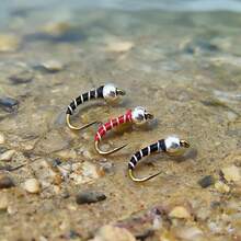 8 piezas de señuelos de pesca para mosca de pesca con mosca - moscas atadas a mano - Multicolor - Ver 7