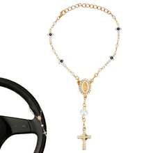 Steering Wheel Rosary, Car Accessory, Car Charms, Car Decor, Prayer Gift, Spiritual Car Decor - View 5