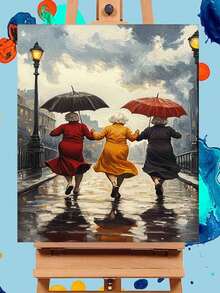 2D/Flat 1 Piece Hand-Painted Abstract Impression Oil Painting - Frameless Design, Fashionable Minimalist Modern Decorative Painting, Hallway Art Painting, Textured Abstract Floor Standing Oil Painting, Suitable For Living Room, Bedroom, Office - Frameless - View 5