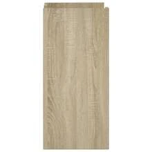vidaXL Sideboard, Kommode Mit Stauraum, Anrichte Schrank Für Wohnzimmer, Highboard Beistellschrank Mehrzweckschrank, Eiche Hellbeige 45x35x75cm Holzwerkstoff - Light Oak Khaki - View 9