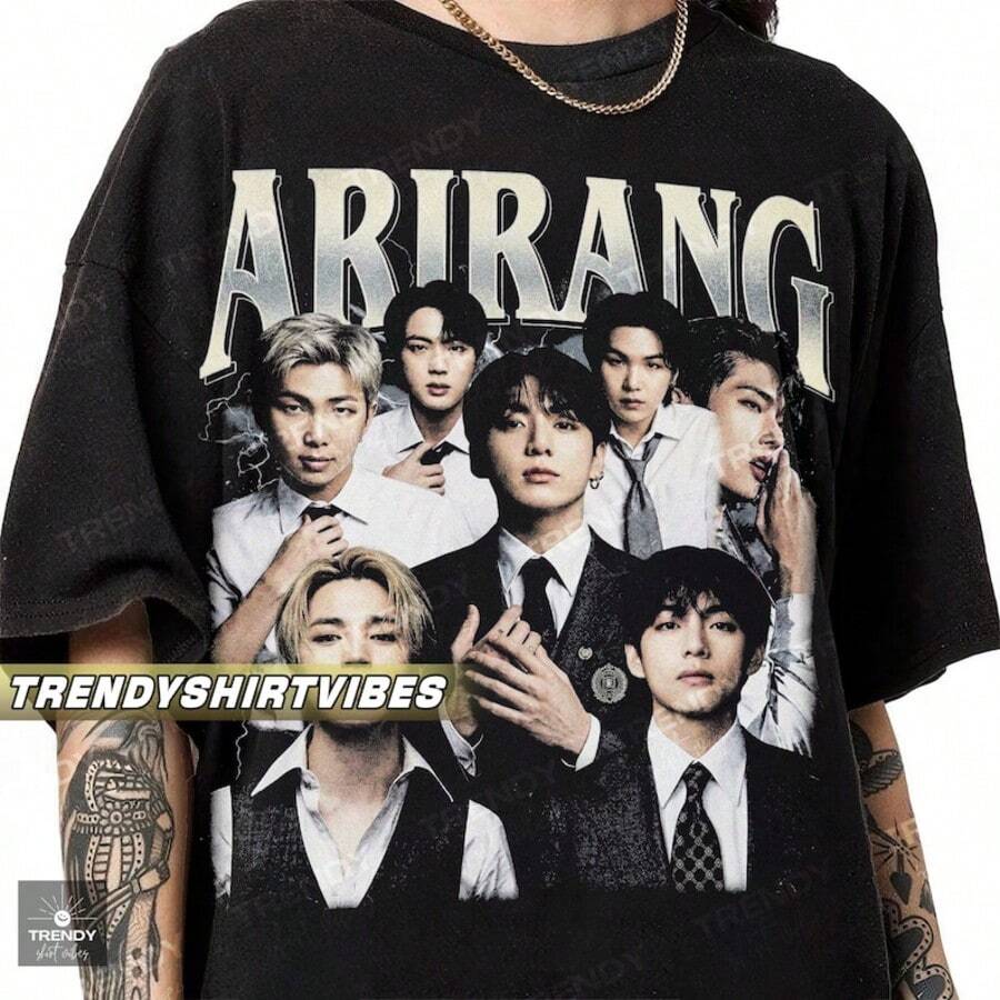 BT S Arirang Shirt, Bangtan B Oys Concert Tee (Unisex S-4XL) - Black - View 1