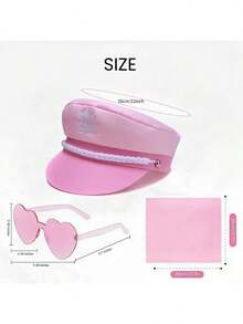 Mũ thủy thủ màu hồng hải quân, bộ trang phục cosplay và dự tiệc Halloween. - Hồng - Xem 9