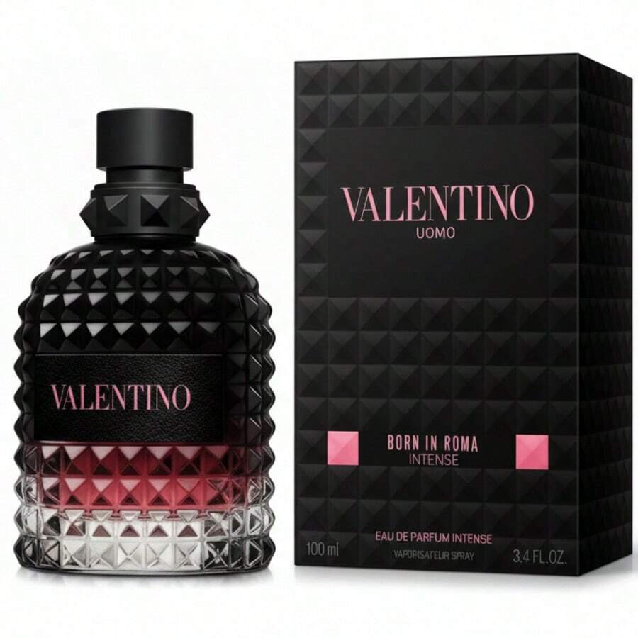 Valentino Uomo Born In Roma Intense EDP Spray 3.4 OZ / 100 ML – Long-Lasting Designer Men's Perfume, Warm & Sensual Fragrance Gift For Boyfriend, Husband, Dad – Perfect For Holidays & Special Occasions - 3.4盎司/100毫升 - 查看 1