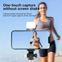 Professional Phone Tripod Selfie Stick With Fill Light, 40 Inch Extendable Wireless Remote Stable Anti-Shake, 360° Rotatable For Outdoor Vlogging Live Streaming, Gift For Women - 查看 2