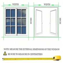 Premium graues Fenster-Fliegengitter - Mückenschutz, selbstklebende Installation, wiederverwendbar und waschbar, für Zuhause und Schlafzimmer - grau - Übersicht 10
