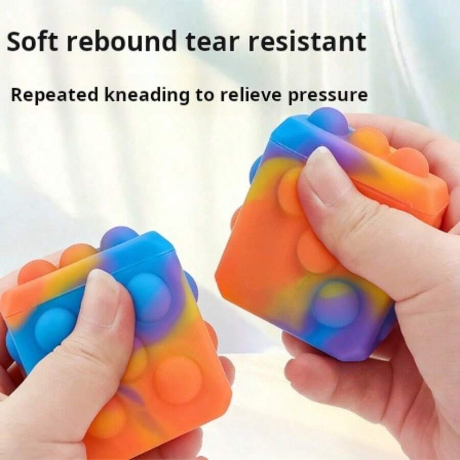 挤压玩具老鼠先锋3D减压硅胶泡泡指尖球 - 彩色 - 查看 1