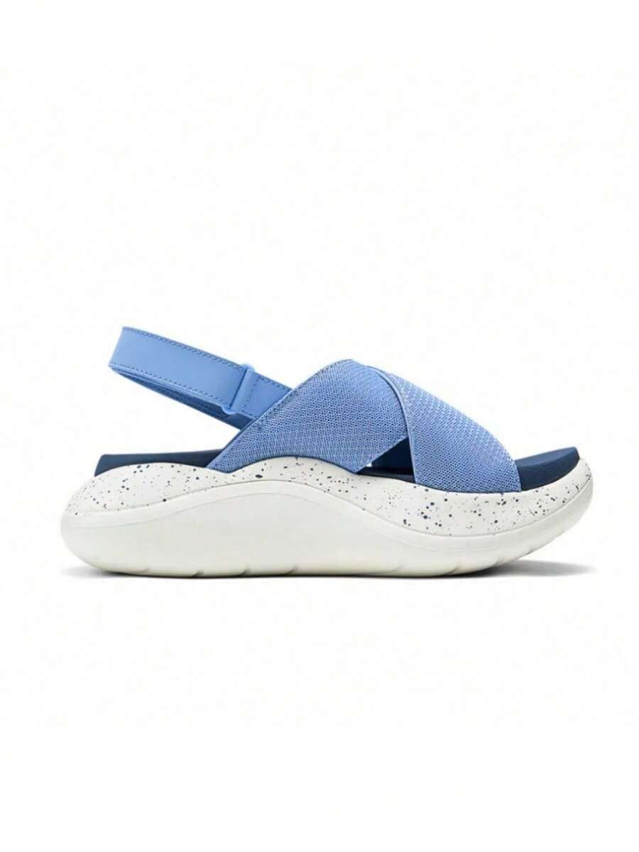 Skechers 女子ON-THESPOTLIGHT運動休閒涼鞋 - 藍色 - 查看 1