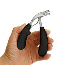 Stainless Steel Slanted Tip Nail Clippers Set, Anti-Splash Thick Nail Trimmer Manicure Scissors - Multicolor - View 2