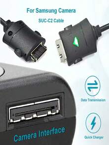 SUC-C2 USB充电线，适用于三星L70、L73、L74、L730、L830、L83T、U-CA5、NV3、NV5、NV7、I5、I6、I7、I70、I85、NV8、NV10、NV11、NV15 - 查看 4