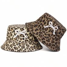 1頂女士豹紋漁夫帽，時尚的休閒漁夫帽，防曬，適合春秋旅行，沙灘派對等場合。 - 彩色 - 查看 13