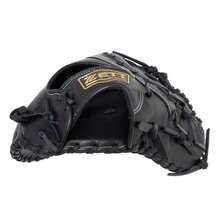 Zett BRF352613 - Guantes de béisbol Suaves de Primera Mano para béisbol - Negro 10 piezas - Ver 3