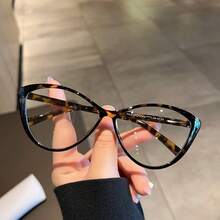 1pc Women's Summer Fashion Transparent Frame Fashion Glasses, Suitable For Beach Vacation, Outing And Party, Essential Beach Accessory - One Size Fits All - View 5
